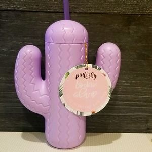 Cactus Cup Purple with straw